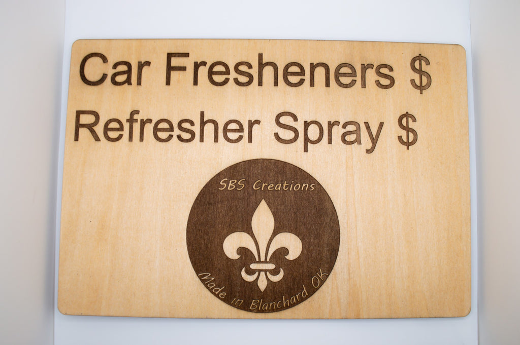 Customized Freshie Display Sign